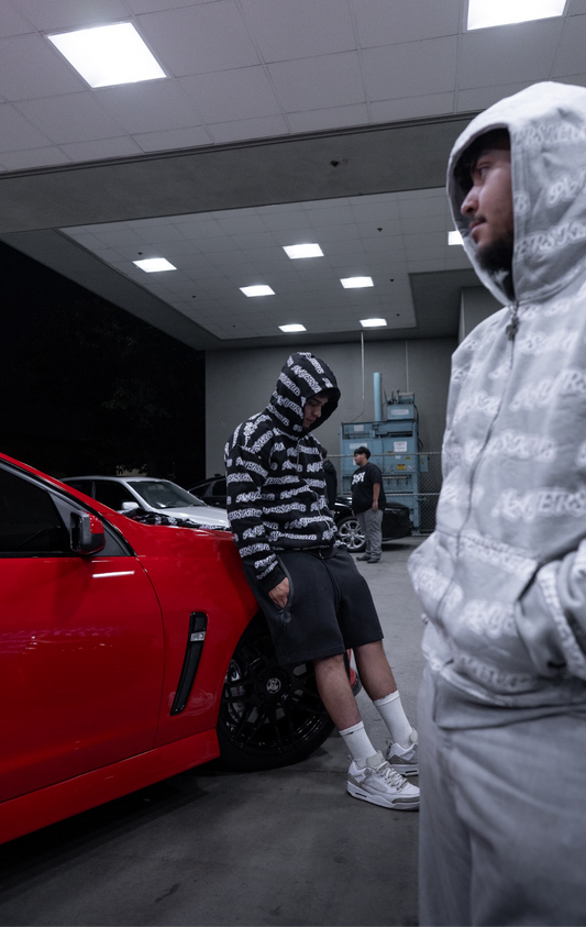 PLAYER$KLUB GREY ZIP UP